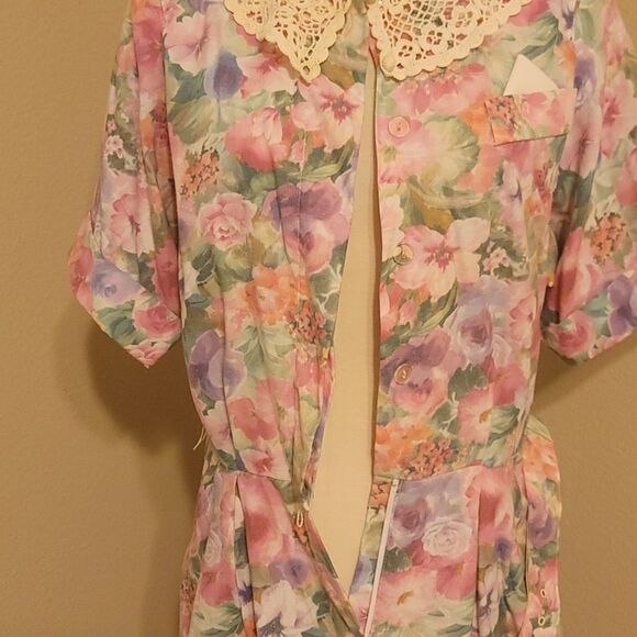 COPY - Vintage. Cottagecore Penbrooke Lane vintage dress 12 - Picture 3 of 10